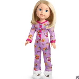American girl WellieWishers hop to it doll PJs NWT in box